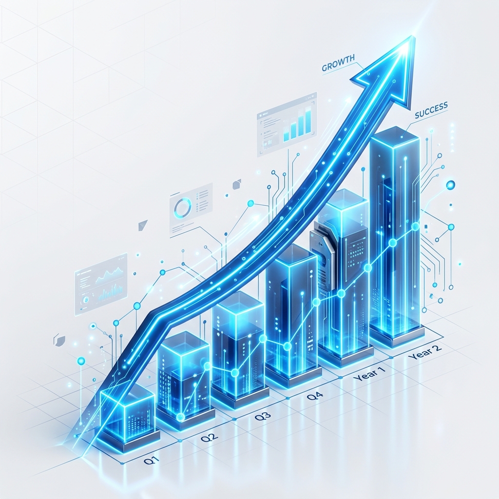Business Growth Success Illustration